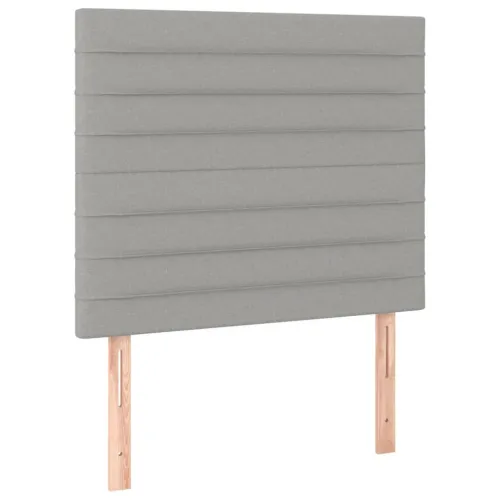 LED uzglavlje svjetlosivo 80x5x118/128 cm od tkanine - Svjetlosiva 80 x 5 x 118/128 cm Cijena