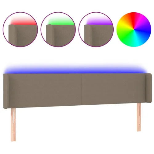 LED uzglavlje smeđesivo 163x16x78/88 cm od tkanine - Sivo-smeđa 163 x 16 x 78/88 cm Cijena