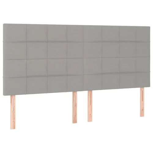 LED uzglavlje svjetlosivo 160x5x118/128 cm od tkanine - Svjetlosiva 160 x 5 x 118/128 cm Cijena