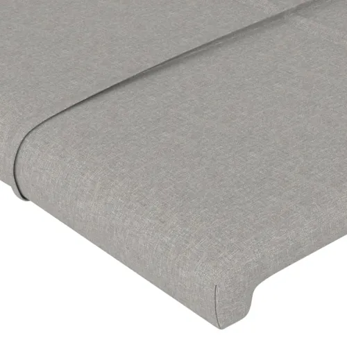 LED uzglavlje svjetlosivo 160x5x118/128 cm od tkanine - Svjetlosiva 160 x 5 x 118/128 cm Cijena