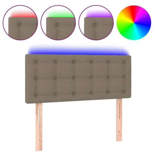 LED uzglavlje smeđesivo 90x5x78/88 cm od tkanine - Sivo-smeđa 90 x 5 x 78/88 cm Cijena