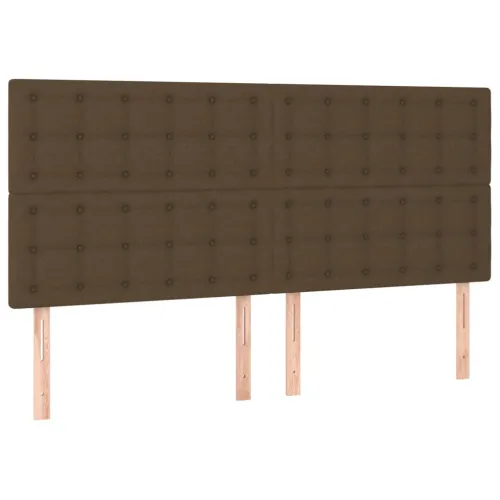 LED uzglavlje tamnosmeđe 200x5x118/128 cm od tkanine - Tamno smeđa 200 x 5 x 118/128 cm 1 Tamno smeđa Cijena