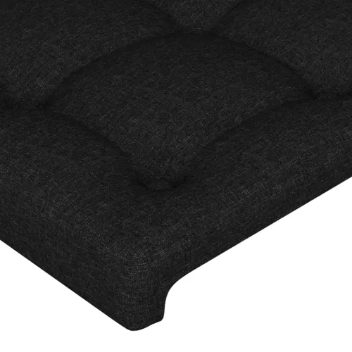 LED uzglavlje crno 200x5x78/88 cm od tkanine - Crna 200 x 5 x 78/88 cm Cijena