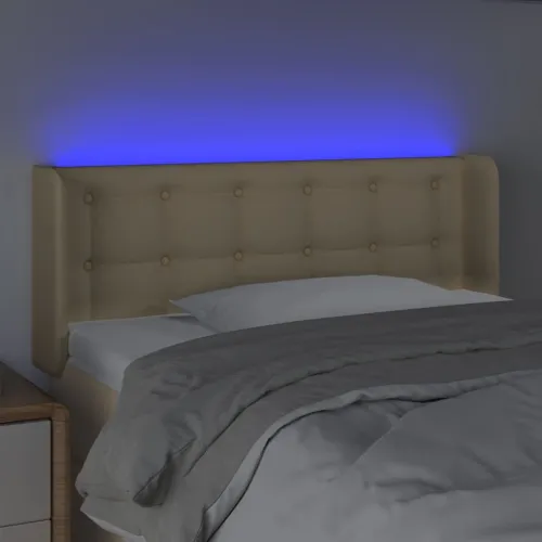 LED uzglavlje krem 83x16x78/88 cm od tkanine - Krema 83 x 16 x 78/88 cm Cijena
