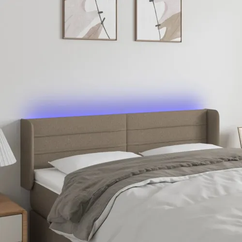 LED uzglavlje smeđesivo 147x16x78/88 cm od tkanine - Sivo-smeđa 147 x 16 x 78/88 cm Cijena