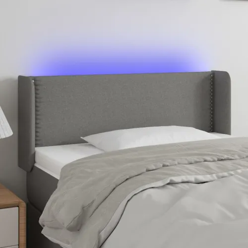 LED uzglavlje tamnosivo 83x16x78/88 cm od tkanine - Tamno siva 83 x 16 x 78/88 cm Cijena