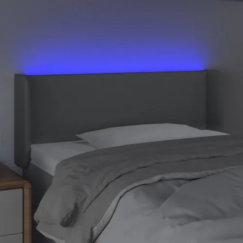 LED uzglavlje svjetlosivo 103x16x78/88 cm od tkanine - Svjetlosiva 103 x 16 x 78/88 cm Cijena