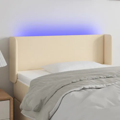 LED uzglavlje krem 83x16x78/88 cm od tkanine - Krema 83 x 16 x 78/88 cm Cijena