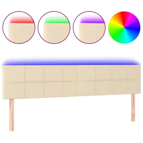 LED uzglavlje krem 180x5x78/88 cm od tkanine - Krema 180 x 5 x 78/88 cm Cijena