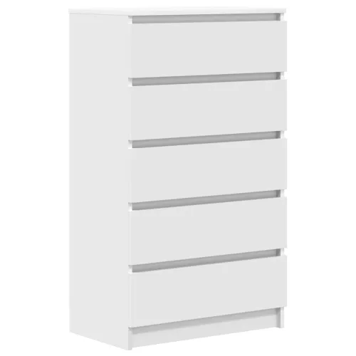 Ladičar bijeli 60 x 36 x 103 cm od konstruiranog drva - Bijela 1 Bijela Cijena