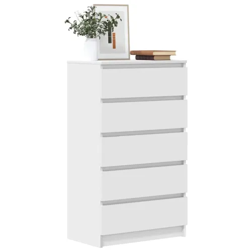 Ladičar bijeli 60 x 36 x 103 cm od konstruiranog drva - Bijela 1 Bijela Cijena