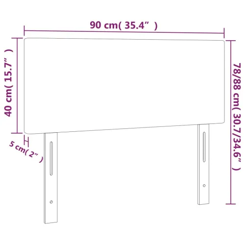LED uzglavlje krem 90x5x78/88 cm od tkanine - Krema 90 x 5 x 78/88 cm Cijena
