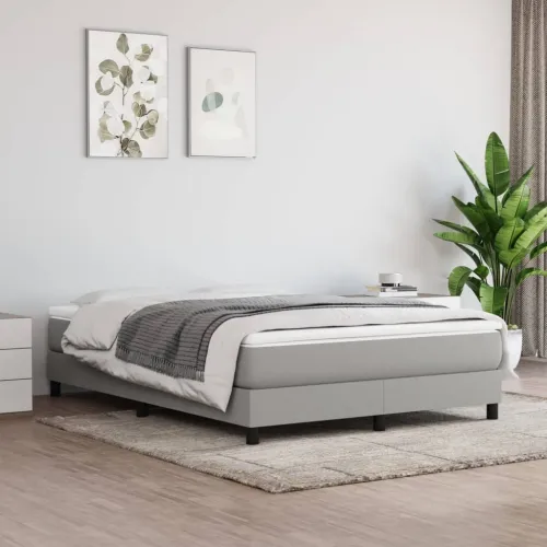 Krevet box spring s madracem svjetlosiva 160x200 cm tkanina - Svjetlosiva 160 x 200 cm 25 cm Svjetlosiva Cijena
