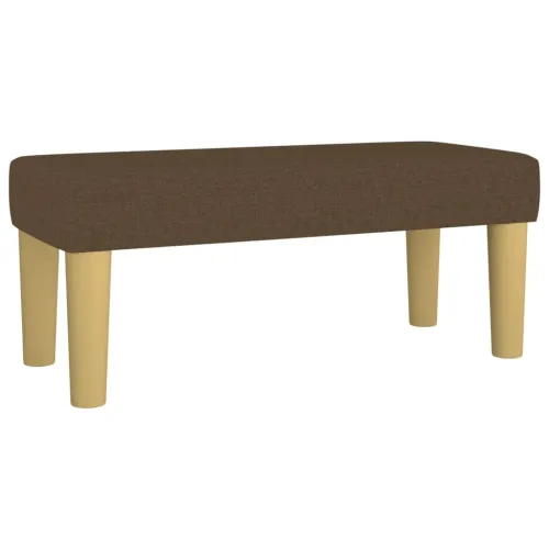 Boxspring - Krevet s oprugama i madracem tamnosmeđi 90 x 190 cm od tkanine - Tamno smeđa 90 x 190 cm Blok s kvadratima Tamno sme Cijena