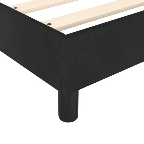 Box spring krevet s madracem crni 120 x 200 cm baršunasti - Crna 35 cm 120 x 200 cm Cijena