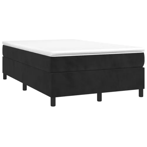 Box spring krevet s madracem crni 120 x 200 cm baršunasti - Crna 35 cm 120 x 200 cm Cijena