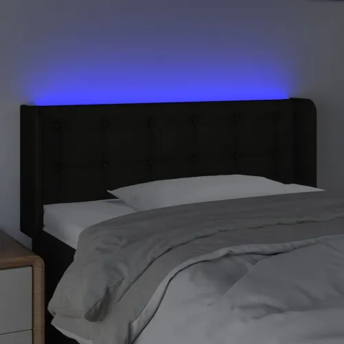 LED uzglavlje crno 103x16x78/88 cm od tkanine - Crna 103 x 16 x 78/88 cm Cijena