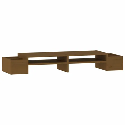 Stalak za monitor boja meda 100x27,5x15 cm od masivne borovine - boja meda 100 x 27.5 x 15 cm Boja meda 100 x 27.5 x 15 cm Cijena