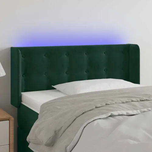 LED uzglavlje tamnozeleno 103x16x78/88 cm baršunasto - Tamnozelena 103 x 16 x 78/88 cm Cijena