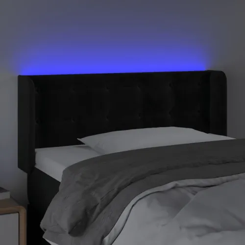 LED uzglavlje crno 103x16x78/88 cm baršunasto - Crna 103 x 16 x 78/88 cm Cijena