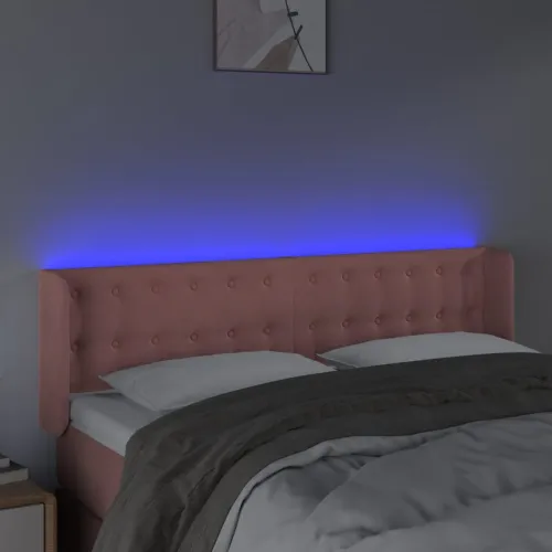 LED uzglavlje ružičasto 147x16x78/88 cm baršunasto - Ružičasta 147 x 16 x 78/88 cm Cijena