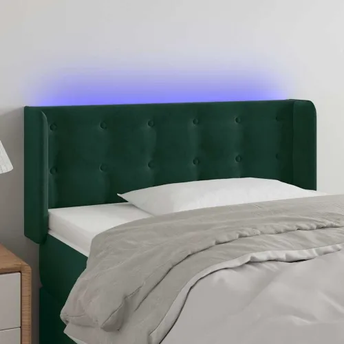 LED uzglavlje tamnozeleno 93x16x78/88 cm baršunasto - Tamnozelena 93 x 16 x 78/88 cm Cijena