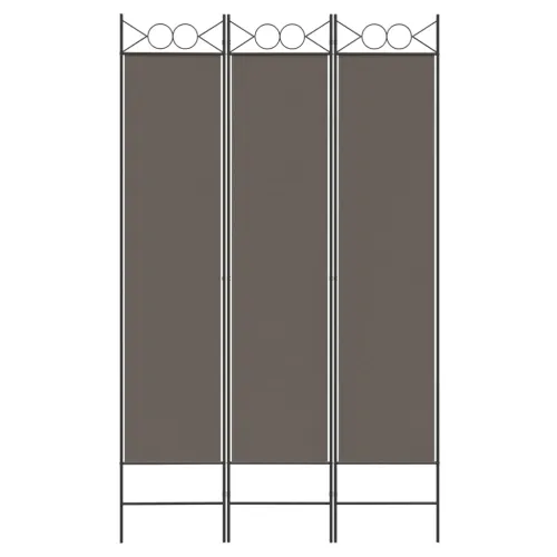 Paravan - Sobna pregrada s 3 panela antracit 120 x 220 cm od tkanine - Antracit 120 x 220 cm Cijena