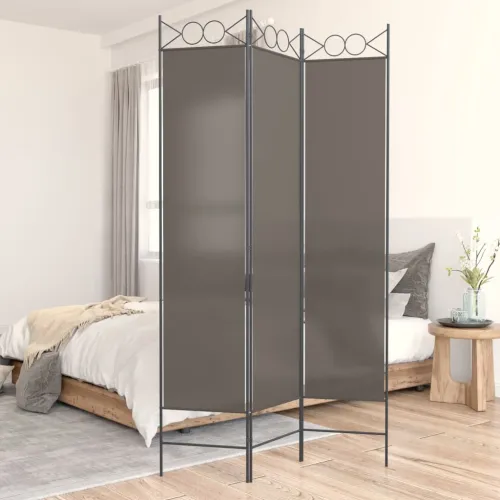 Paravan - Sobna pregrada s 3 panela antracit 120 x 220 cm od tkanine - Antracit 120 x 220 cm Cijena