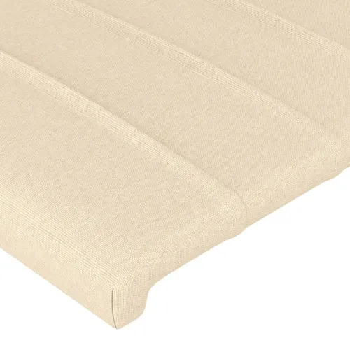 LED uzglavlje krem 83 x 16 x 118/128 cm od tkanine - Krema 83 x 16 x 118/128 cm Cijena