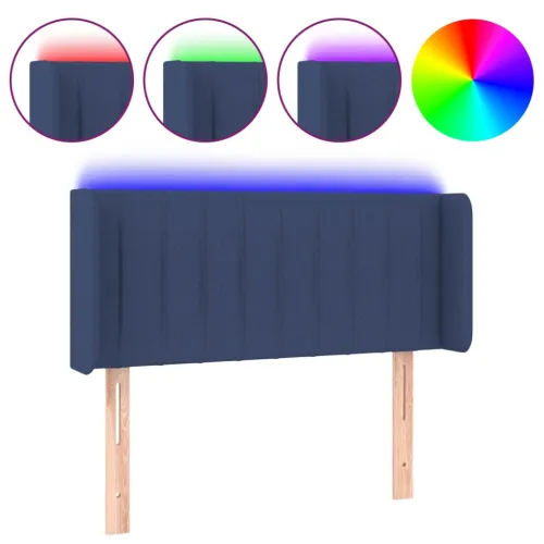 LED uzglavlje plavo 93x16x78/88 cm od tkanine - Plava 93 x 16 x 78/88 cm 1 Plava Cijena