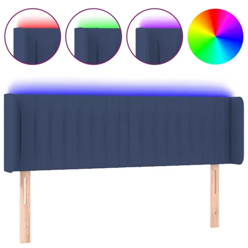 LED uzglavlje plavo 147x16x78/88 cm od tkanine - Plava 147 x 16 x 78/88 cm Cijena