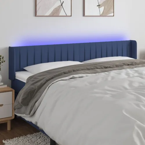 LED uzglavlje plavo 163x16x78/88 cm od tkanine - Plava 163 x 16 x 78/88 cm Cijena