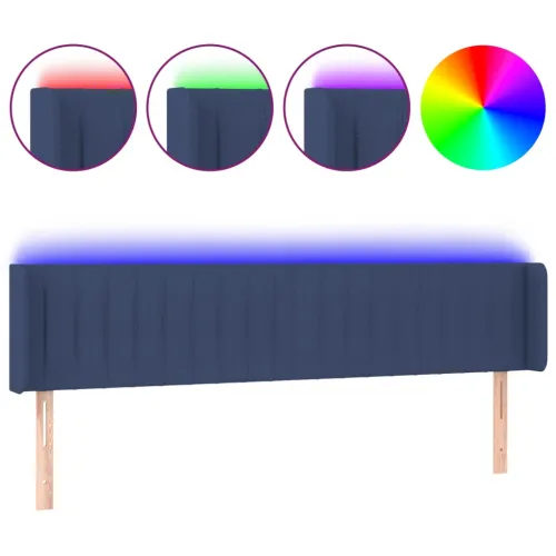 LED uzglavlje plavo 183x16x78/88 cm od tkanine - Plava 183 x 16 x 78/88 cm Cijena