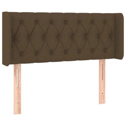LED Uzglavlje tamnosmeđe 103x16x78/88 cm od tkanine - Tamno smeđa 103 x 16 x 78/88 cm Cijena