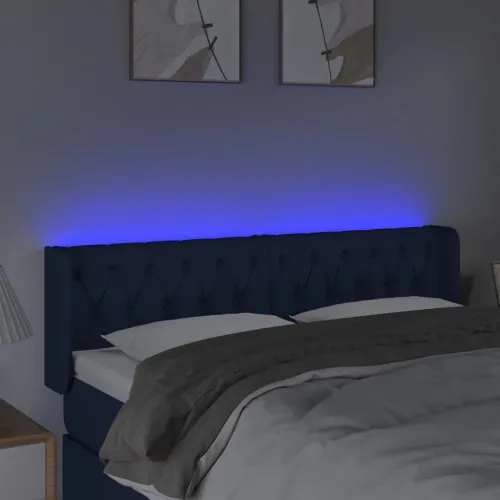 LED uzglavlje plavo 163x16x78/88 cm od tkanine - Plava 163 x 16 x 78/88 cm Cijena