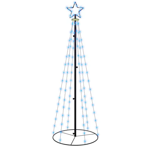 Stožasto božićno drvce plavo 108 LED žarulja 70 x 180 cm - Plava 180 x 70 cm Cijena