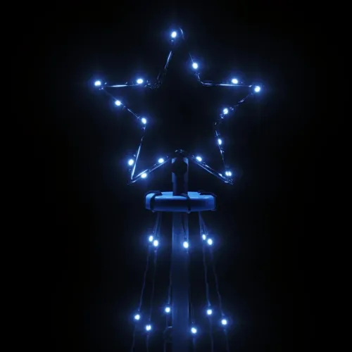 Stožasto božićno drvce plavo 108 LED žarulja 70 x 180 cm - Plava 180 x 70 cm Cijena