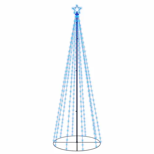 Stožasto božićno drvce plavo 310 LED žarulja 100 x 300 cm - Plava 300 x 100 cm Cijena