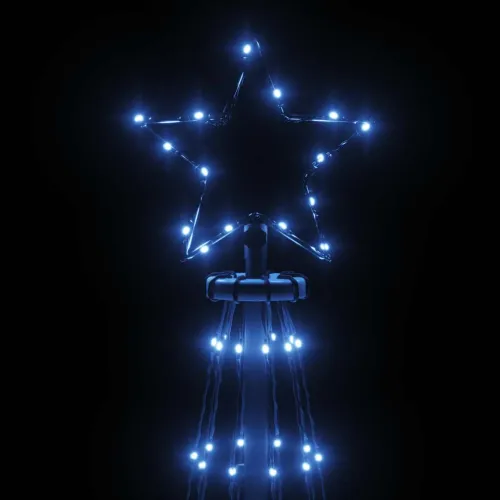 Stožasto božićno drvce plavo 310 LED žarulja 100 x 300 cm - Plava 300 x 100 cm Cijena