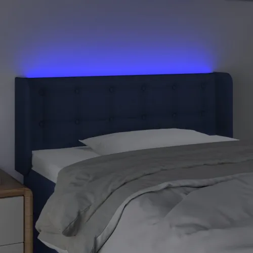 LED uzglavlje plavo 103x16x78/88 cm od tkanine - Plava 103 x 16 x 78/88 cm Cijena