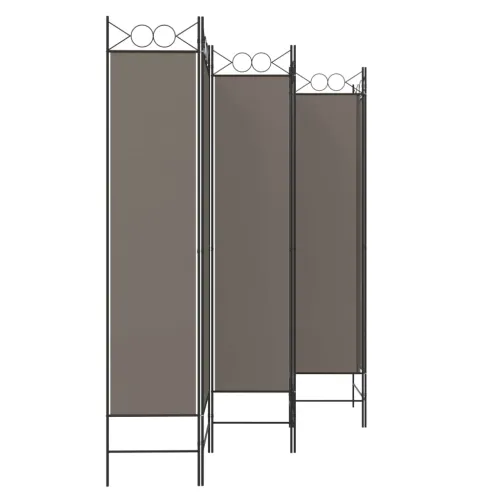 Paravan - Sobna pregrada s 6 panela antracit 240x220 cm od tkanine - Antracit 240 x 220 cm Cijena