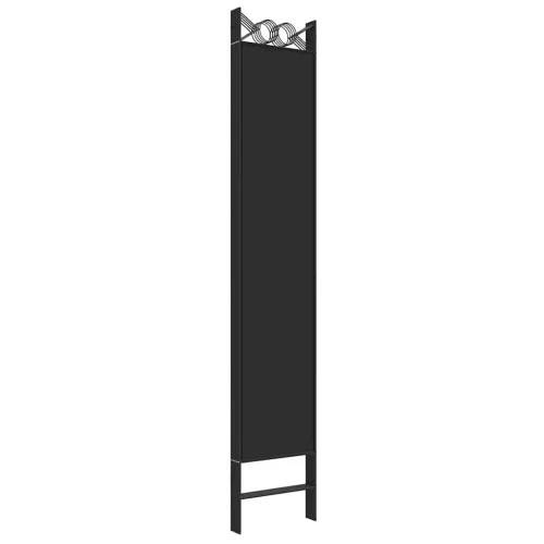 Paravan - Sobna pregrada s 5 panela crna 200x220 cm od tkanine - Crna 200 x 220 cm Cijena