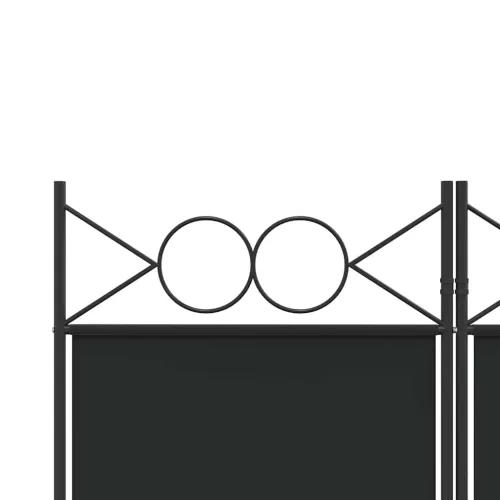 Paravan - Sobna pregrada s 3 panela crna 120x220 cm od tkanine - Crna 120 x 220 cm Cijena