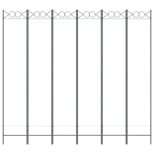 Paravan - Sobna pregrada sa 6 panela bijela 240x220 cm od tkanine - Bijela 240 x 220 cm Cijena