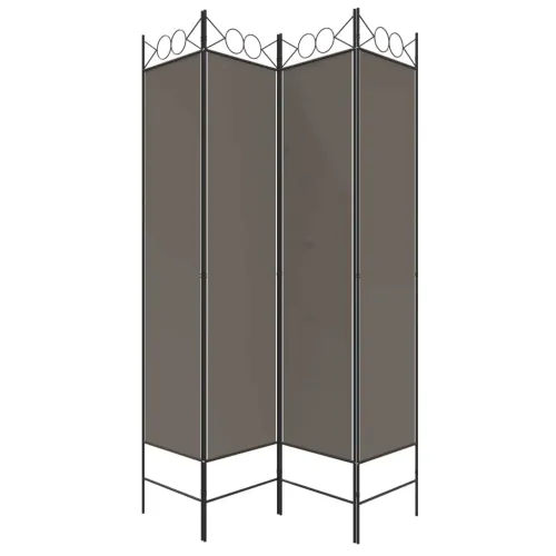 Paravan - Sobna pregrada s 4 panela antracit 160x220 cm od tkanine - Antracit 160 x 220 cm Cijena