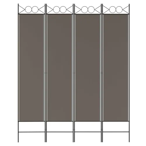 Paravan - Sobna pregrada s 4 panela antracit 160x220 cm od tkanine - Antracit 160 x 220 cm Cijena