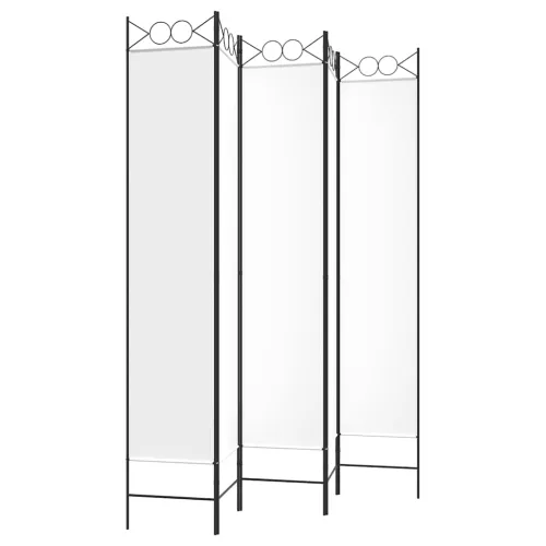 Paravan - Sobna pregrada s 5 panela bijela 200x220 cm od tkanine - Bijela 200 x 220 cm Cijena