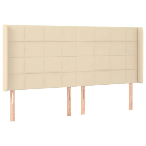 LED uzglavlje krem 203 x 16 x 118/128 cm od tkanine - Krema 203 x 16 x 118/128 cm Cijena