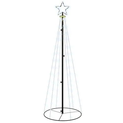 Stožasto božićno drvce hladno bijelo 108 LED žarulja 70x180 cm - Hladna bijela 180 x 70 cm Cijena