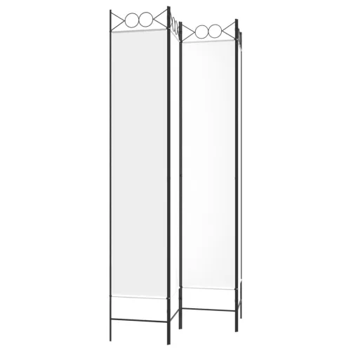 Paravan - Sobna pregrada s 4 panela bijela 160x220 cm od tkanine - Bijela 160 x 220 cm Cijena